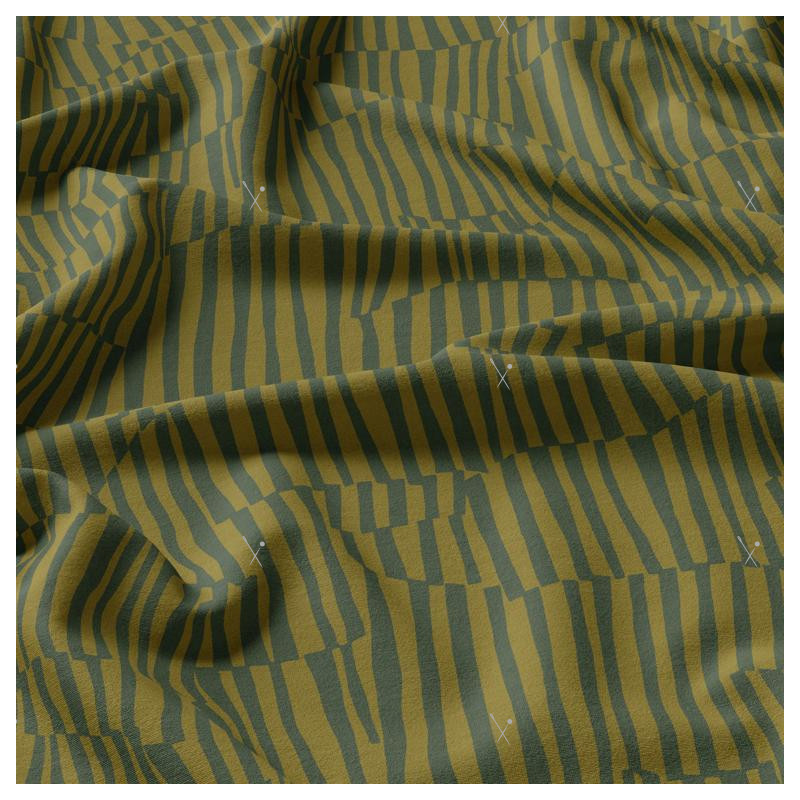 Printed Viscose GREG Green / Fern